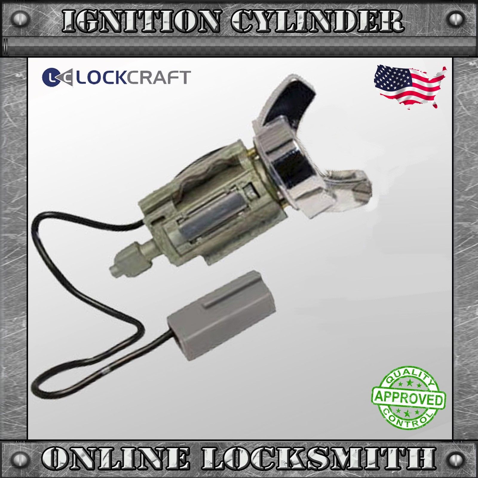 LC1407 Ignition Switch Cylinder Lock For Ford 19791993 No Tumblers UnCoded Online Locksmith