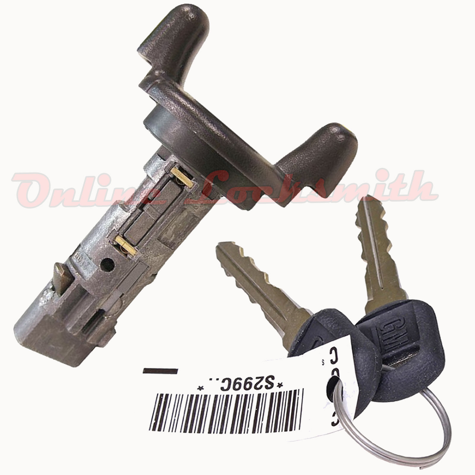 Buick Oldsmobile Pontiac OEM Ignition Key Switch Lock Cylinder W// 2 Logo Keys