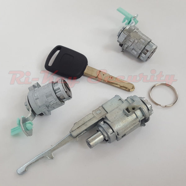 New and Complete Set Ignition Switch Cylinder Door Lock with 2 Keys for 02-06 Honda CRV 