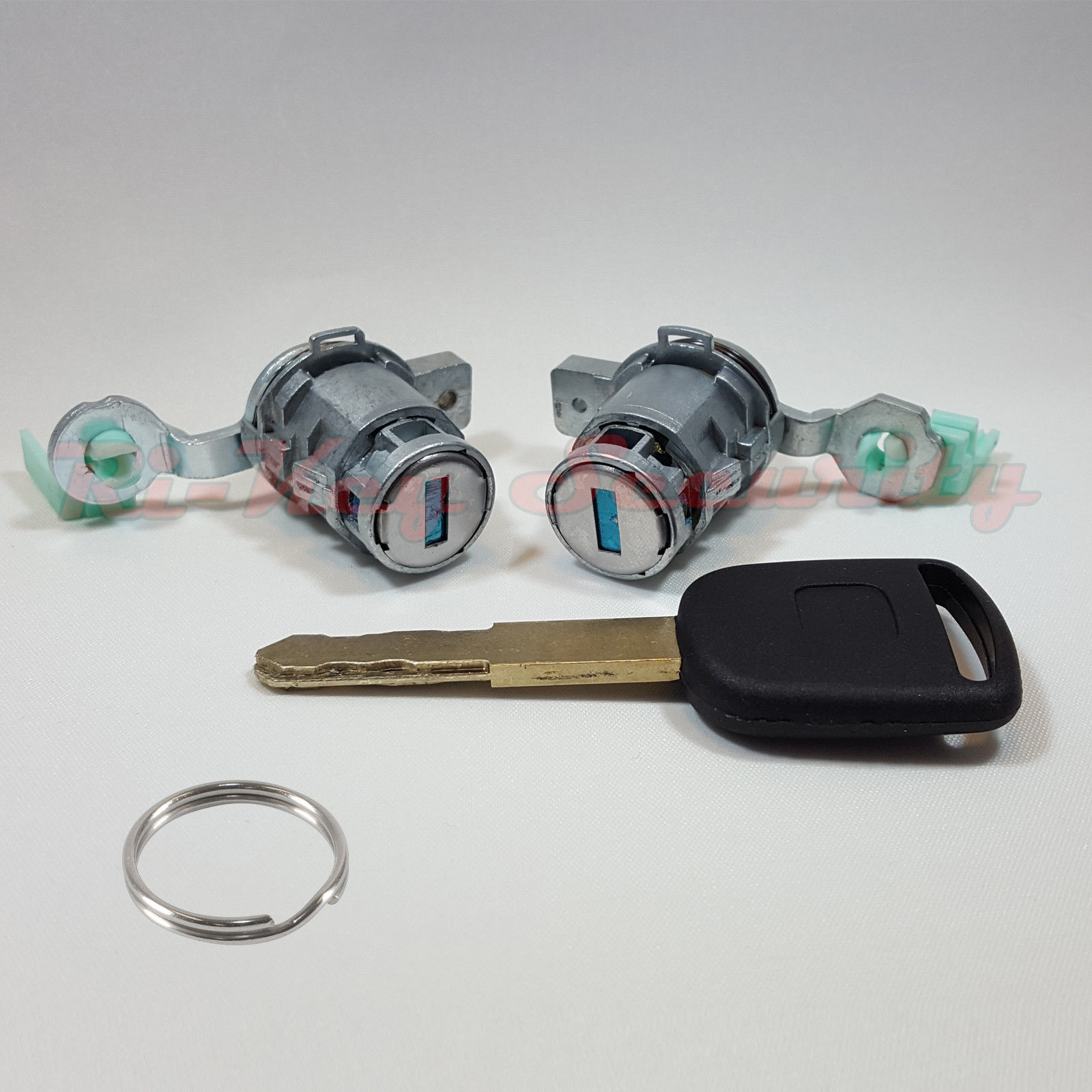 Ignition Switch Cylinder, 2 Door Lock Set and Matching Transponder Key